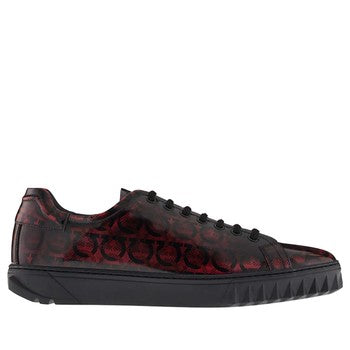 SALVATORE FERRAGAMO CUBE SNEAKERS RED-BLACK