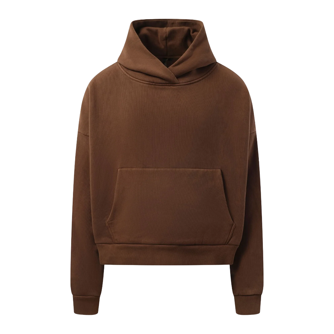 HEAVY HOODIE IN BRUNETTE