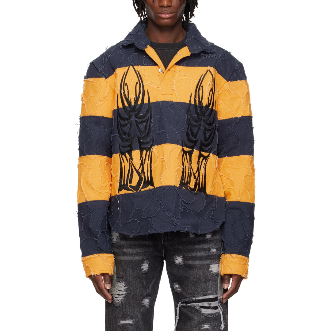 WDW WINGED RUGBY JACKET YELLOW/NAVY