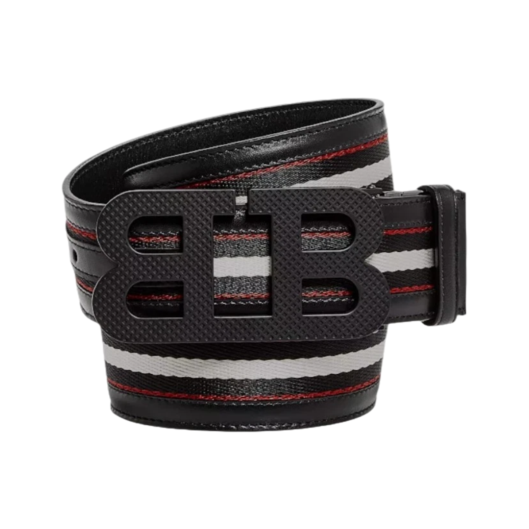 STRIPED BELT BLACK/RED/WHITE