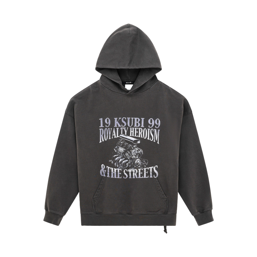 ENGINE EKCESS HOODIE FADED BLACK
