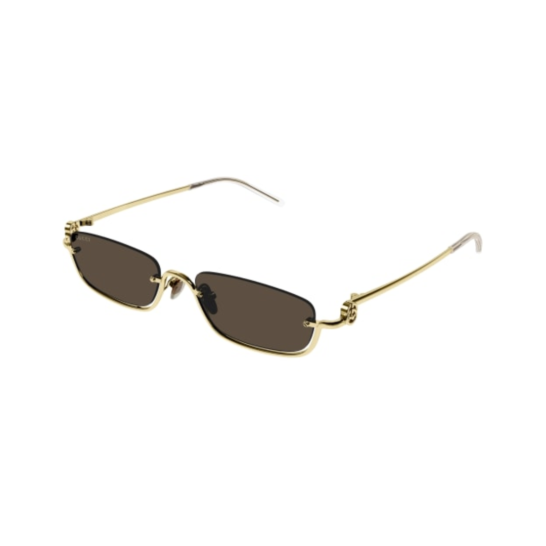 GUCCI GG1278S SUNGLASSES BROWN/GOLD