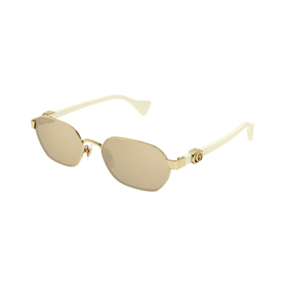 GUCCI GG1593S SUNGLASSES WHITE/GOLD