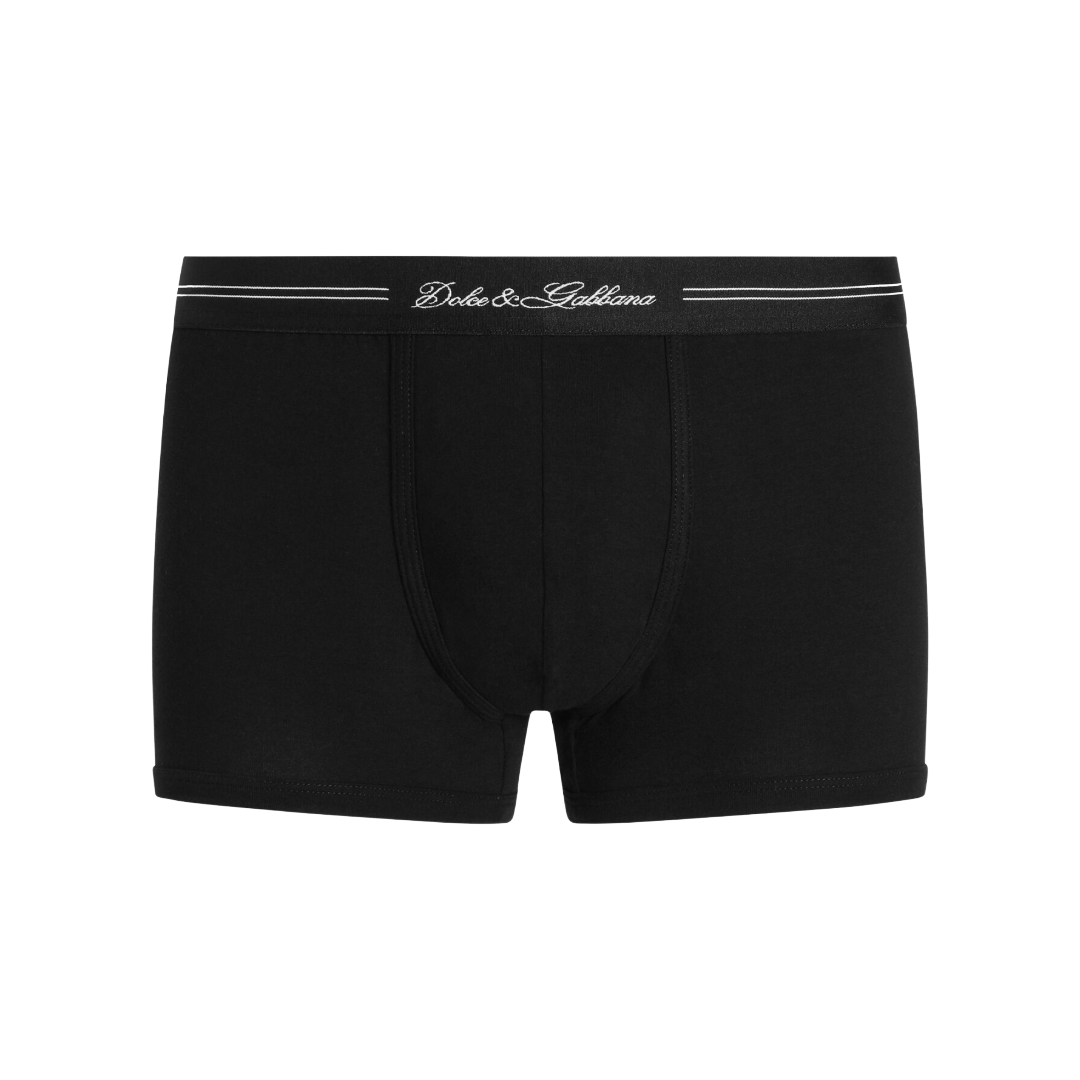 STRETCH JERSEY BOXER IN BLACK
