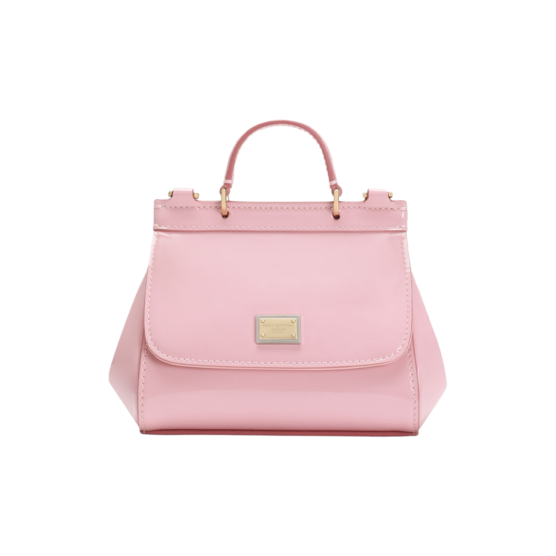 PINK PATENT LEATHER MINI SICILY BAG