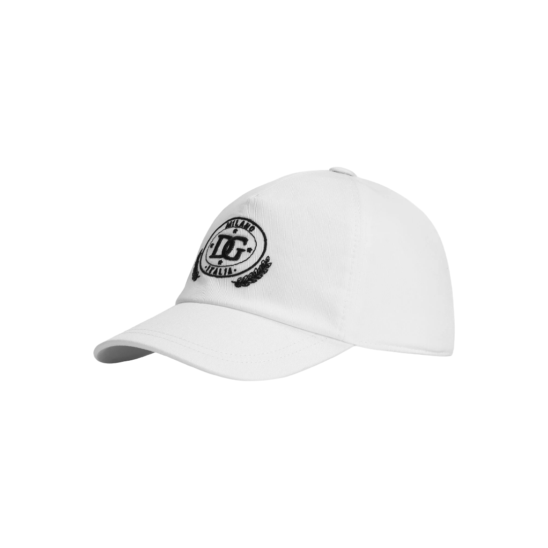 TWILL PEAKED BASEBALL HAT WITH EMBROIDERY