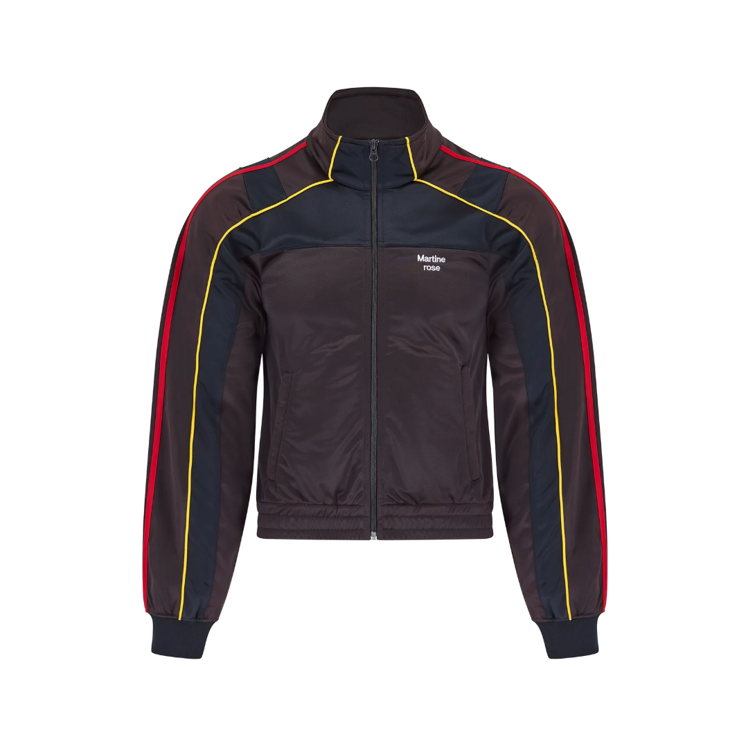 SHRUNKEN TRACK JACKET IN BROWN